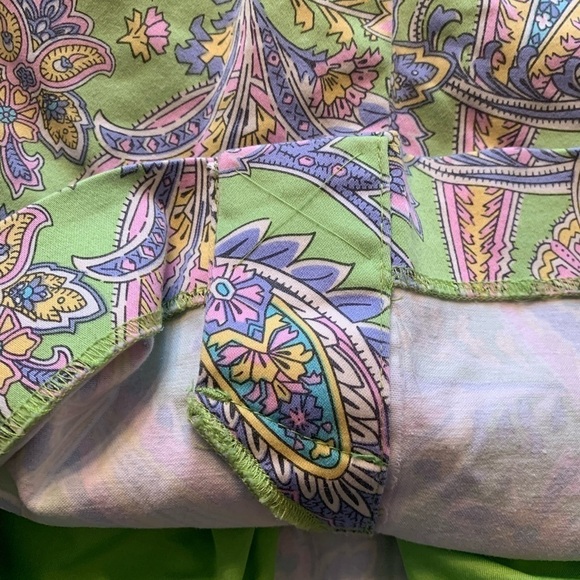 Ralph Lauren Golf Skirt Skort Paisley Green Purple Pink Size 6 Cotton Blend - Picture 11 of 14